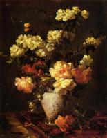 Vollon, Antoine - Peonies and Apple Blossoms in a Chinese Vase